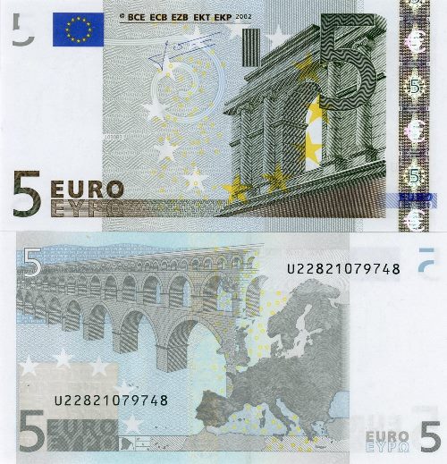 5 euro 2002 EU Jean C. Trichet U/L030A3