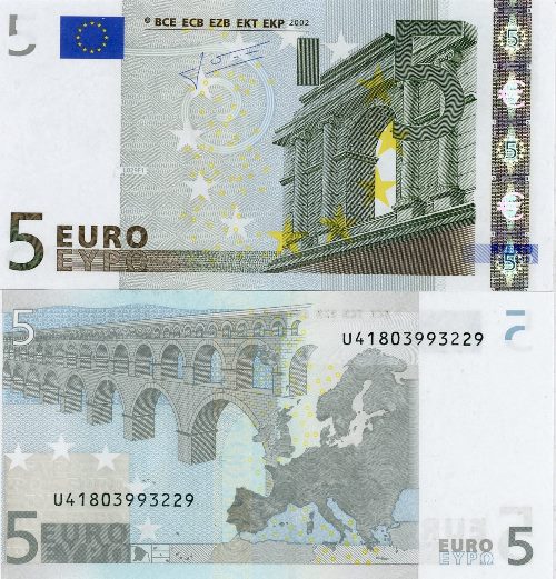 5 euro 2002 EU Jean C. Trichet U/L029A2
