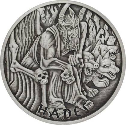 Dollar 2021 Tuvalu BU antique 1 Oz Ag Gods Of Olympus - Hades