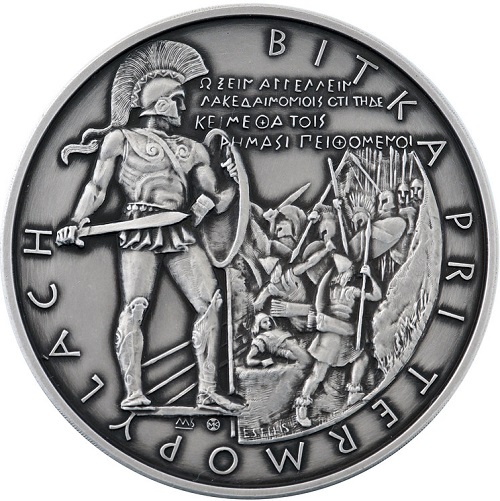 2 Dollars 2021 Niue BU Bitka pri Termopylách - 480 p.n.l (521817)