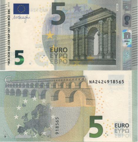 5 euro 2013 EU Mario Draghi NA/N014E3