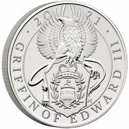 5 Pounds 2021 Anglicko BU karta The Griffin of Edward III