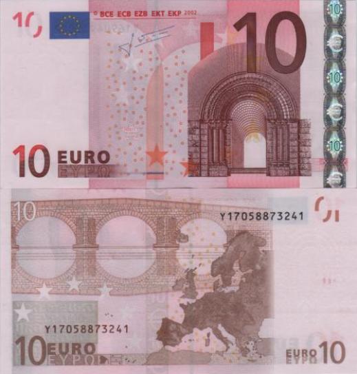 10 euro 2002 EU Jean C. Trichet Y/N031C1