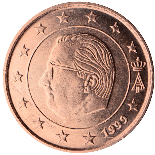 5 cent 1999  Belgicko ob.UNC