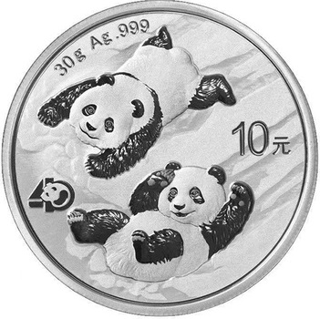 10 Yuan 2022 Čína BU 30g Ag Panda (X:1:1)
