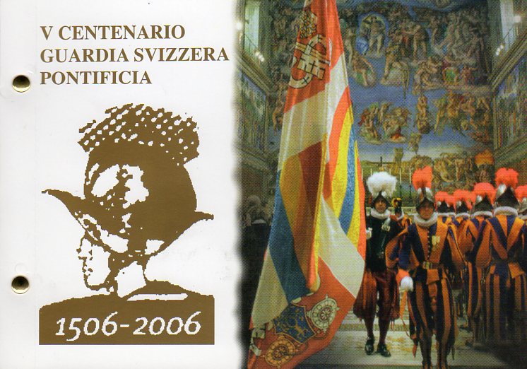 2 euro 2006 Vatikán BU numisbrief Švajčiarska garda