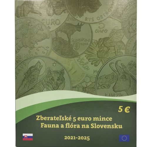 Album MULTIGRAF, na 5 euro Fauna a Flora 2021 - 2025 (var.3 ND)