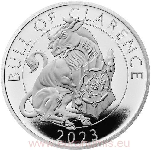 2 Pounds 2023 Anglicko PROOF 1 Oz Ag The Bull of Clarence