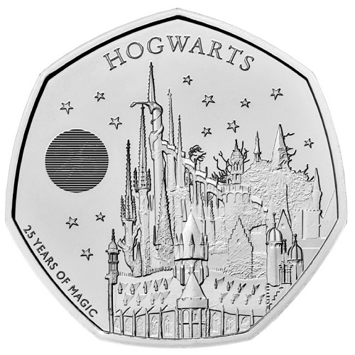 50 Pence 2023 Anglicko BU karta Hogwarts School 