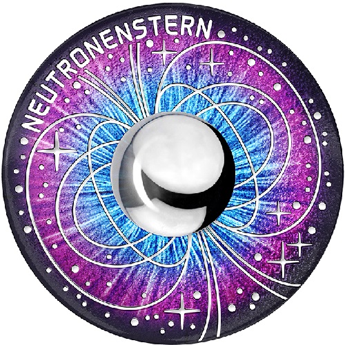 20 euro 2023 Rakúsko PROOF farbená Neutron Star
