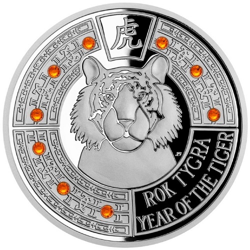 2 Dollars 2022 Samoa PROOF 1 Oz Ag The Year of Tiger