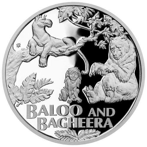 Dollar 2022 Niue PROOF 1 Oz Ag Baloo and Bagheera