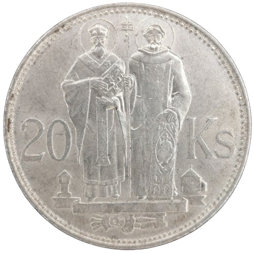 20 Korún 1941 Slovenský štát, Cyril a Metód 