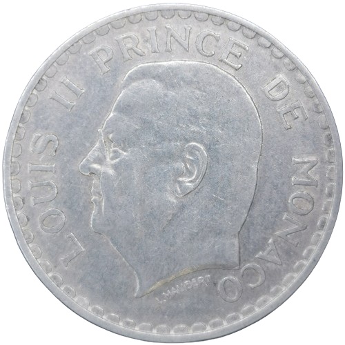 5 Francs 1945 Monako Louis II