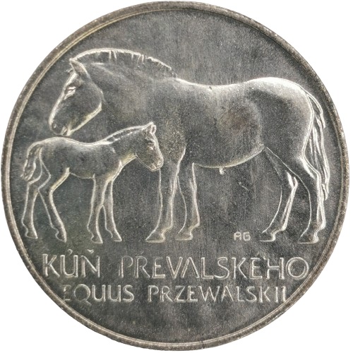 50 Korún 1987 Československo BK, Kôň Przewalského