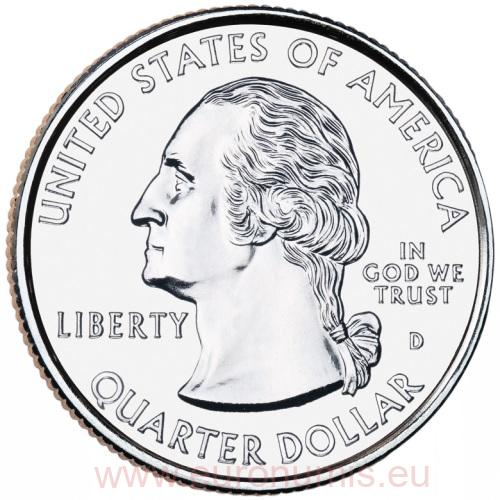 Quarter Dollar 2014 D USA UNC, Arches National Park