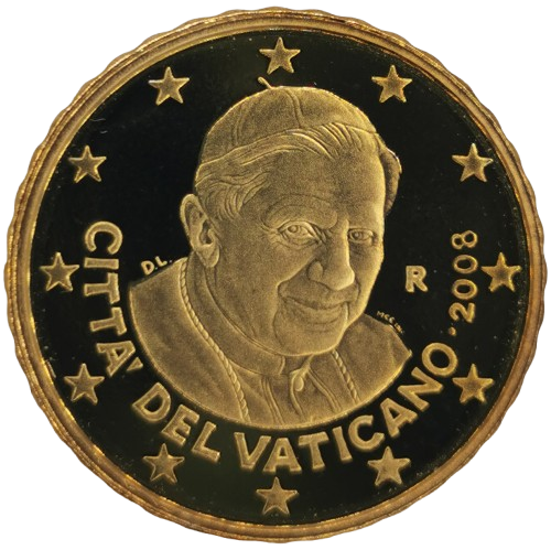 10 cent 2009 Vatikán ob.PROOF, Benedikt XVI.