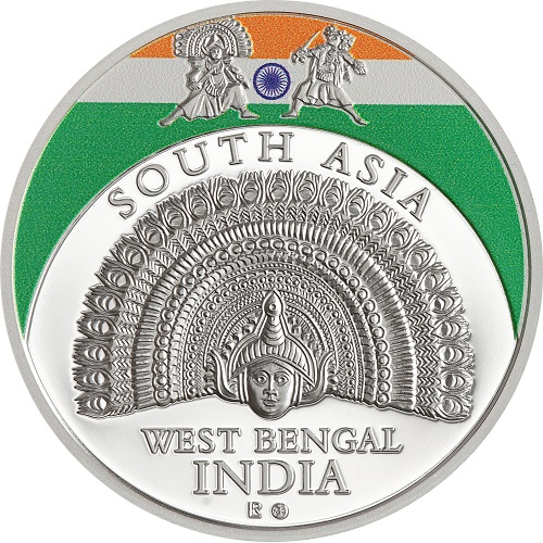 20 Francs CFA 2023 Congo PROOF 1 Oz Ag, motív India