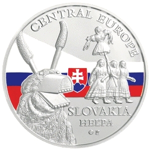 20 Francs CFA 2015 Congo PROOF 1 Oz Ag, motív Slovensko