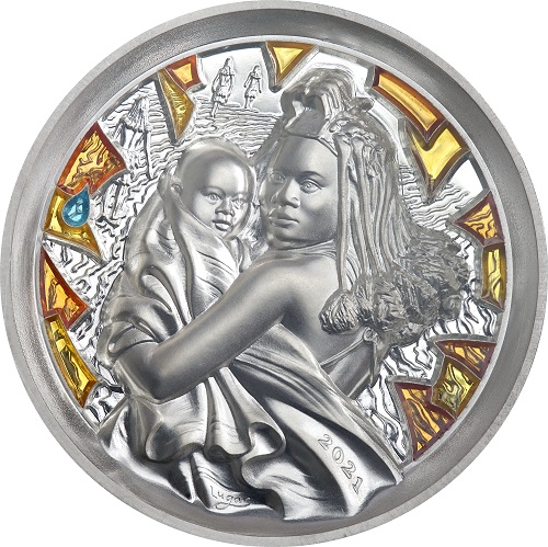 1000 Francs CFA 2021 Kamerun BU 4 Oz Ag, Príbehy Zeme - Sucho