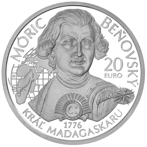 20 euro 2026 Slovensko BK, Móric Beňovský kráľ Madagaskaru