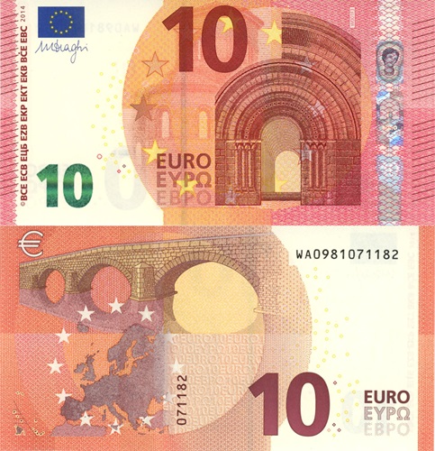 10 euro 2014 EU UNC Mario Draghi WA/W002I1 (Nemecko)