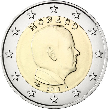2 euro 2017 Monako ob.UNC