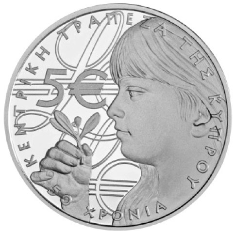 5 euro 2013 Cyprus PROOF centrálna banka Cypru