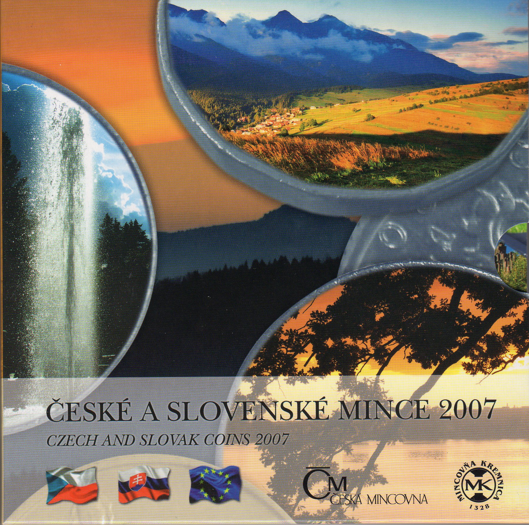 SADA 2007 Slovensko UNC Prírodné krásy SR a ČR
