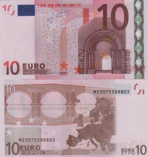 10 euro 2002 EU Jean C. Trichet M/U004F6