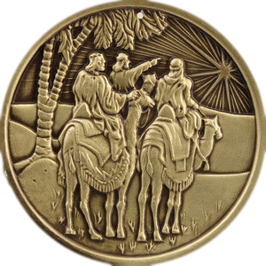 Medaila na zavesenie - vianočná (Traja králi)