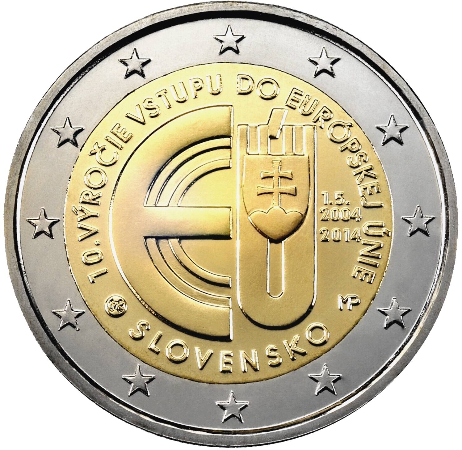 2 euro 2014 Slovensko cc.UNC Vstup do EU