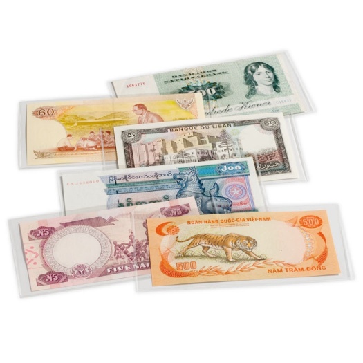 Obaly na bankovky BASIC 158, 50ks/bal, 158 x 75 mm (HBN158)