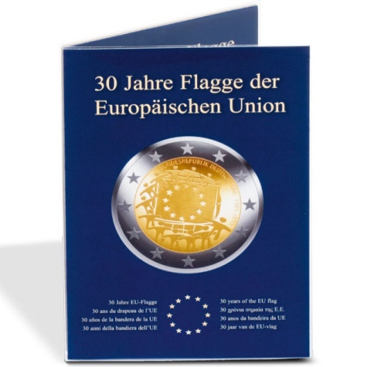 Mincová karta pre 2 euro mince Nemecko "30 rokov Európskej vlajky" (2EUROSETFL)