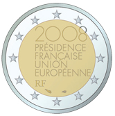2 euro 2008 Francuzsko cc.UNC