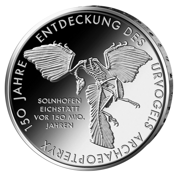 10 EURO 2011 Nemecko UNC Archaeopteryx