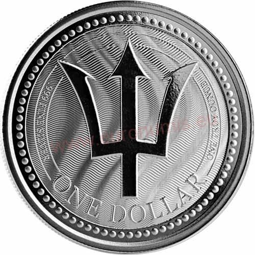 Dollar 2019 Barbados BU 1 Oz Ag Trident