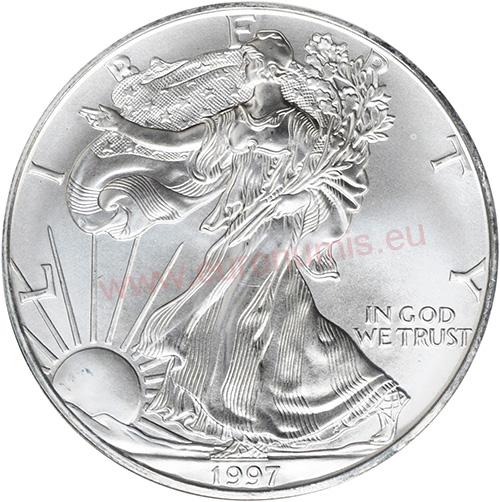 Dollar 1997 USA UNC 1 Oz Ag American Eagle