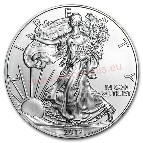 Dollar 2012 USA UNC 1 Oz Ag American Eagle