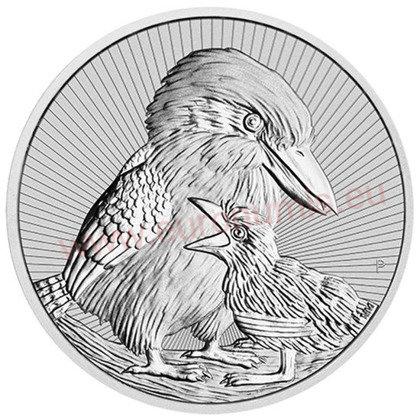 2 Dollars 2020 Austrália BU 2 Oz Ag Kookaburra 
