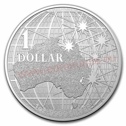 Dollar 2021 Austrália BU 1Oz Ag Southern Skies