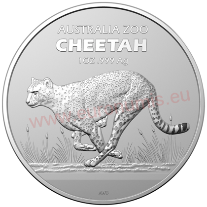 Dollar 2021 Austrália BU 1Oz Ag Cheetah