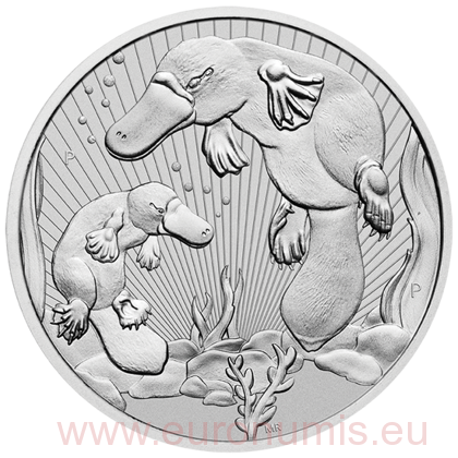 10 Dollars 2021 Austrália BU 10 Oz Ag Platypus