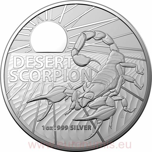 Dollar 2022 Austrália RAM BU 1 Oz Ag Desert Scorpion (X:6:3)