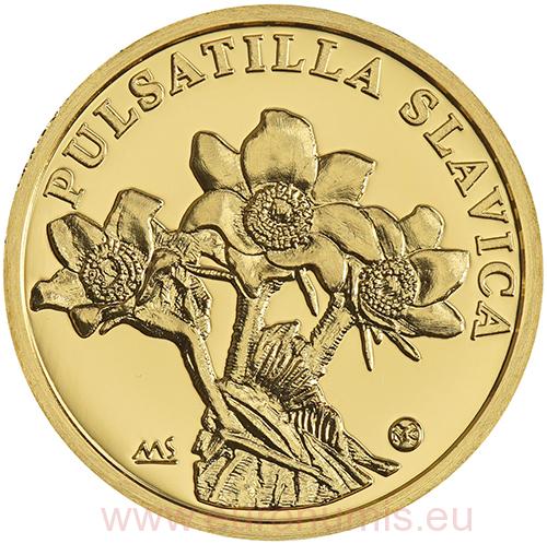 10 Dollars 2021 Niue PROOF 1/10 Oz Au Poniklec slovenský (522831)
