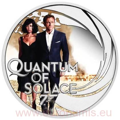 50 Cents 2022 Tuvalu PROOF farbená 1/2 Oz Quantum of Solace