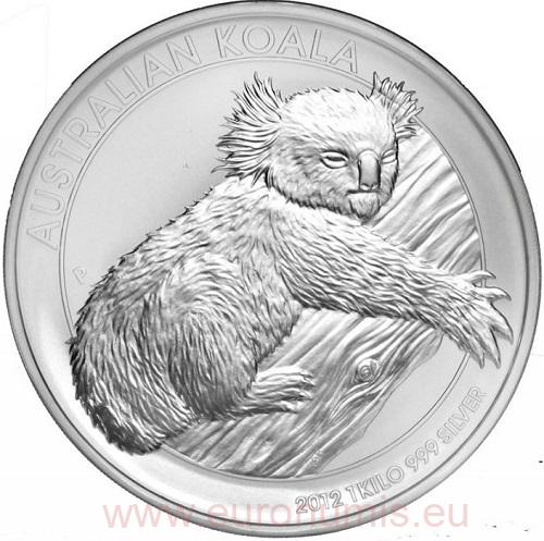 30 Dollars 2012 Austrália BU 1 Kg Ag Australian Koala