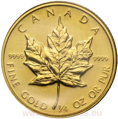 10 Dollars 1989 Kanada BU 1/4 Oz Au Maple Leaf