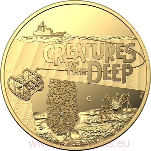 10 Dollars 2023 Austrália RAM PROOF 1/10 Oz Au Creatures of the Deep C