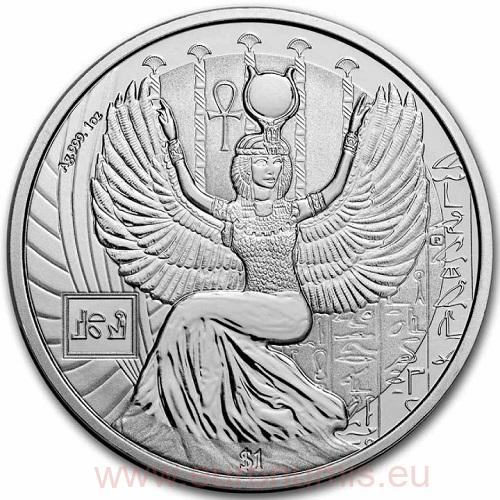 Dollar 2023 Sierra Leone BU 1 Oz Ag Egyptian Gods - Isis (V:3:4)